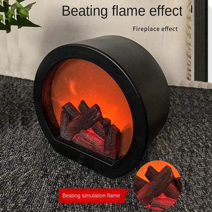 🔥🔥LAST DAY-KAMPANJ - 49% RABATT🔥Flamlös LED-eldstad Dekorativ lanternlampa