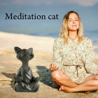 Happy Buddha Cat