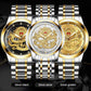 Golden Dragon Kvarts herrklocka