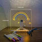 🎨 50 % RABATT NU! ✨ Lysande LED-ritbräda för barn – återanvändbar yta, USB-driven & 6 färgpennor – perfekt för kreativa små konstnärer 🖍️