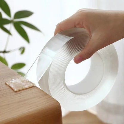 🔥Nya heta produkter🔥Transparent magisk nanotejp som inte lämnar några rester, återanvändbart dubbelsidigt handtag