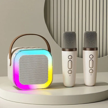🎼 Mini karaoke-enhet för barn med trådlösa mikrofoner 🎶