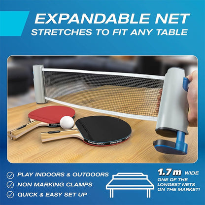 Retractable & Portable Ping Pong Net
