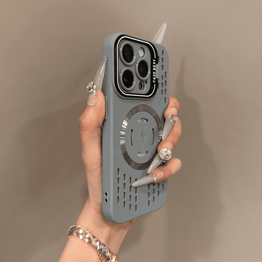 Mjuk silikon Säkerhetsskydd Lightning Fast Magnetic Charging Fodral Skydd för iPhone