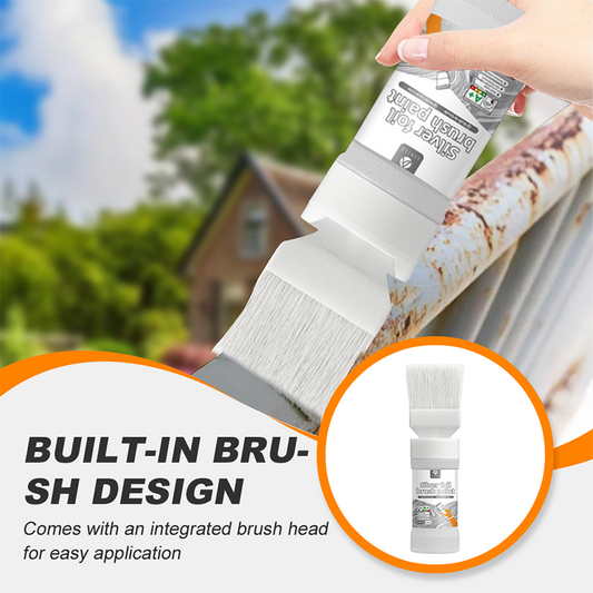 Water-Based Metallic Silver Paint with Built-in Brush（50% OFF）