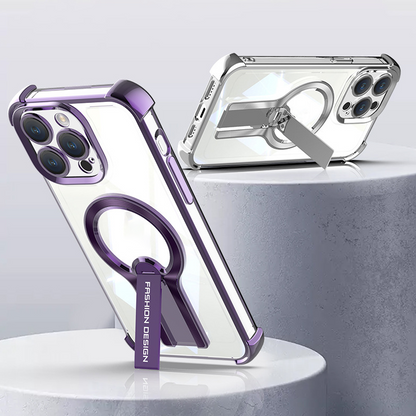 Magnetic Kickstand Phone Case with Glossy Finish