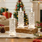 Set med 4 LED-kristallljus