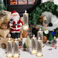 Set med 4 LED-kristallljus
