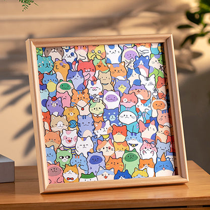 ✨ DIY Wooden Cat Puzzle Frame – Paint, Create & Display Your Favorite Photos!