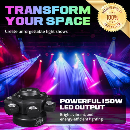 🎄 Specialerbjudande för jul -50%! Multi-beam LED Atmosphere Light - 360° ljusmagi! 🌟✨
