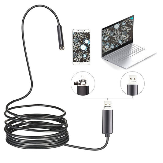 Vattentät USB-endoskopkamera med LED