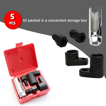 🔧⚙️ O2-Sensor Hylsa & Gängjagare Set – 5-delat CR-V Stålkit för Enkel Åtkomst 🚗