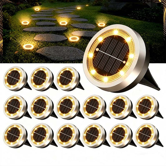 ☀️ 50% RABATT! ✨ Solcellsdrivna markspottar för trädgården (4-pack) – Vattentäta & automatiska LED-lampor 🌿