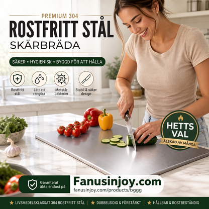 ⏳50 % rabatt under en begränsad tid💥suitiifamily™ Oumbärligt köksredskap! 🥩🥦Säkerare, renare och bekvämare!💥Skärbräda i 304 rostfritt stål