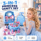 👑💖🎀 Förvandlingsbart sminkbordsset för barn med dockor och skönhetstillbehör