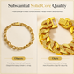 ✨ 50 % RABATT NU! 👑 Exklusivt pansararmband för herr i sandguld – Klockspänne & matt sandblästrad finish 💎