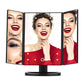💄 50% RABATT! 🔍 Tredelad LED-Sminkspegel med 22 Lampor – 1X–10X Förstoring & 180° Rotation ✨